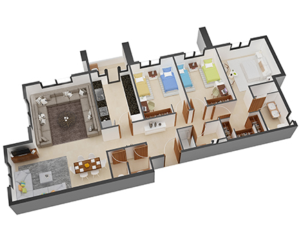 شقق فاخرة من 730،000 درهم / وجدة