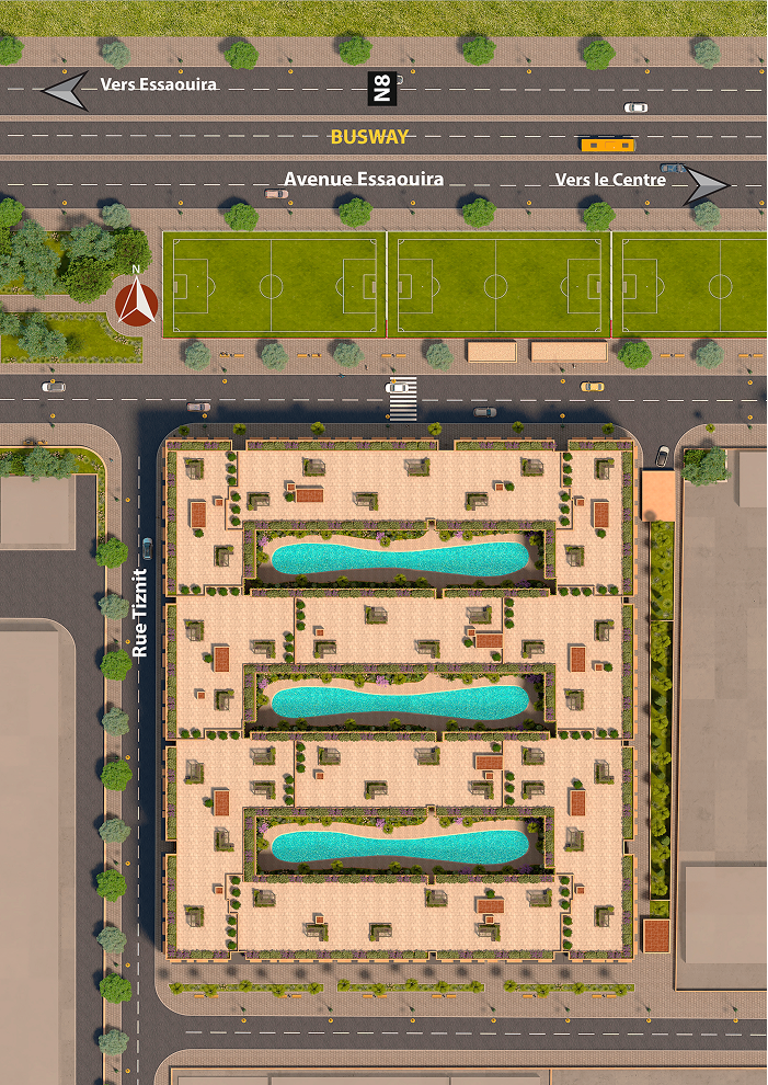 Appartements modernes à vendre – Marrakech – Projet RITAJ